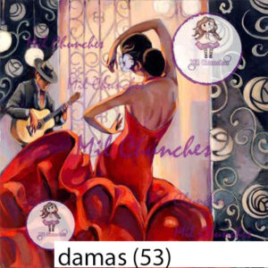 Cromo Papel Damas-053