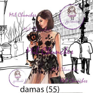 Cromo Papel Damas-055