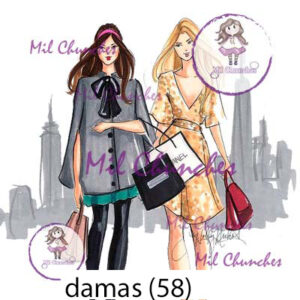 Cromo Papel Damas-058