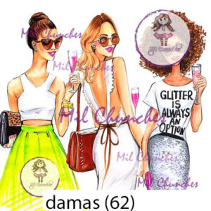 Cromo Papel Damas-062