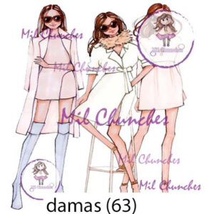 Cromo Papel Damas-063