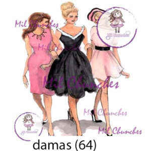 Cromo Papel Damas-064