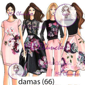Cromo Papel Damas-066
