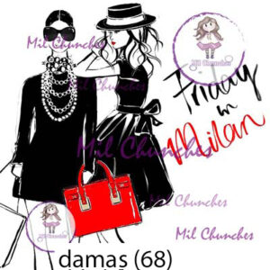 Cromo Papel Damas-068