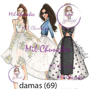 Cromo Papel Damas-069