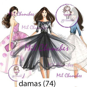 Cromo Papel Damas-074