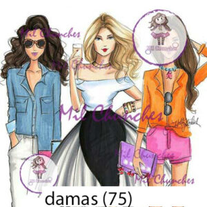 Cromo Papel Damas-075