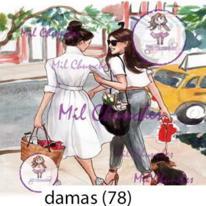 Cromo Papel Damas-078