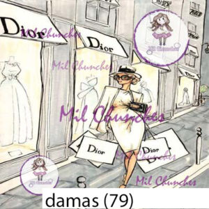 Cromo Papel Damas-079