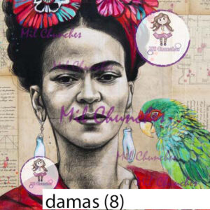 Cromo Papel Damas 008