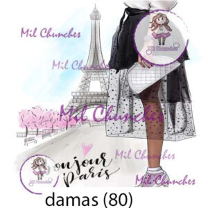 Cromo Papel Damas-080