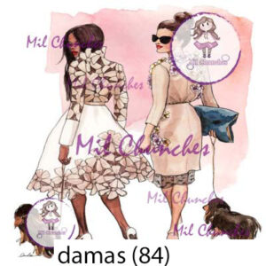 Cromo Papel Damas-084