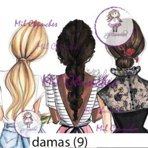 Cromo Papel Damas 009
