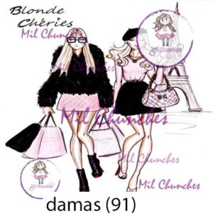 Cromo Papel Damas-091