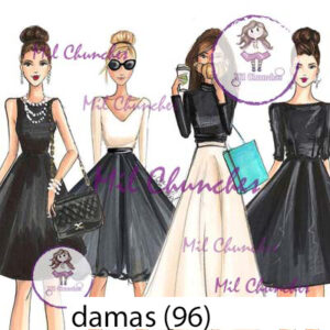 Cromo Papel Damas-096