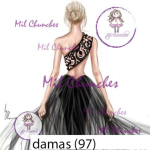 Cromo Papel Damas-097