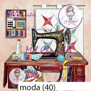 Cromo Papel Moda 040