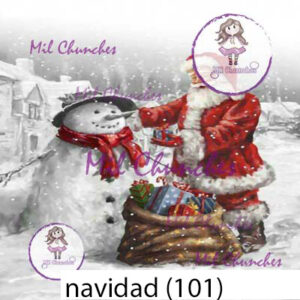 Cromo Papel Navidad-101