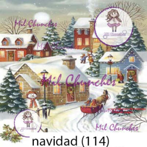 Cromo Papel Navidad-114