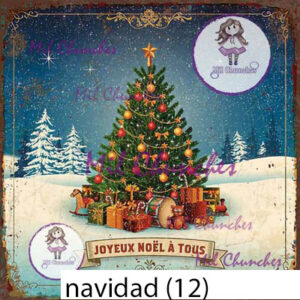 Cromo Papel Navidad 012