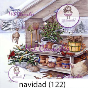 Cromo Papel Navidad-122