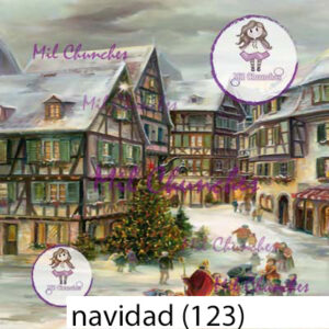 Cromo Papel Navidad-123