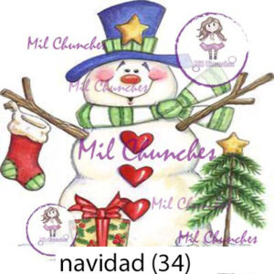 Cromo Papel Navidad 034