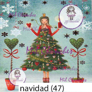 Cromo Papel Navidad-047