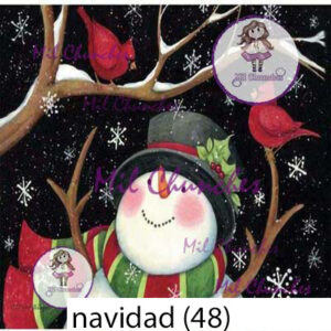 Cromo Papel Navidad-048