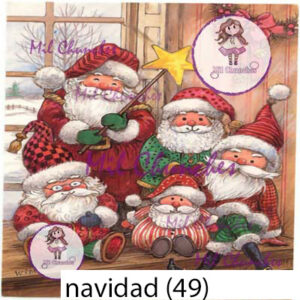 Cromo Papel Navidad-049