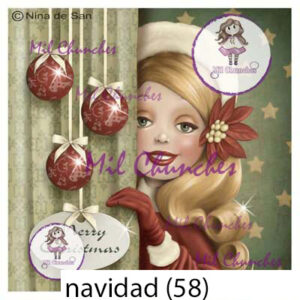 Cromo Papel Navidad-058