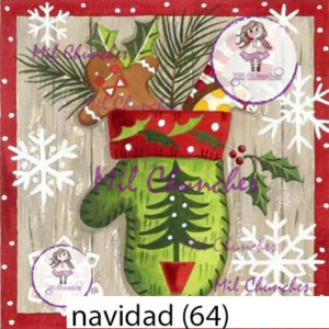 Cromo Papel Navidad-064