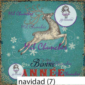 Cromo Papel Navidad 007