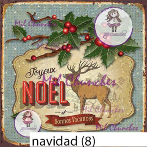Cromo Papel Navidad 008