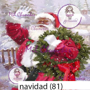 Cromo Papel Navidad-081