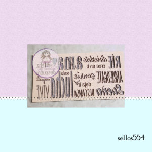 Sellos Alto y Bajo Relieve 554