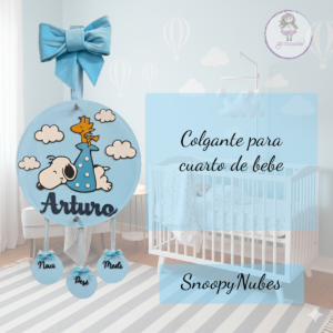 Colgante para Bebe Snoopy Nubes